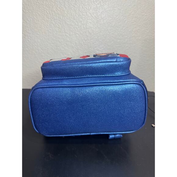 Loungefly Marvel Shine Captain America Infinity Saga Mini Backpack Bag NWT